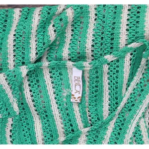Becca Womens Standard Cabo High-Neck Cover Up Dress Emerald Green Multi S thumbnail 3