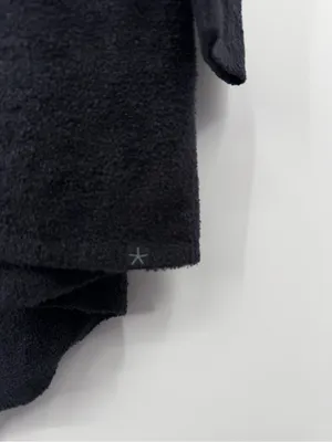 Barefoot Dreams CozyChic Lite Long Cardigan S/M Black Open Front Style 436 thumbnail 7