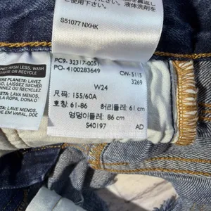 Levi's Cherry Shorts Womens 24 Blue‎ 501 Button Fly Cut Off Cotton thumbnail 5