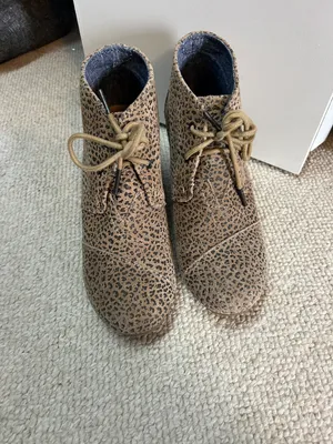 Wedge Boots Tan Leopard Print thumbnail 2