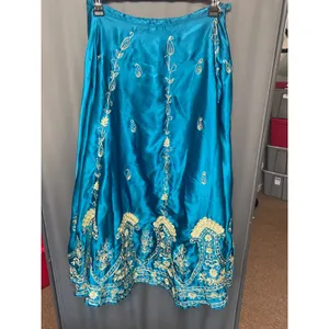 Soft Surroundings peacock teal Indian embroidered vintage medium (b57) thumbnail 5