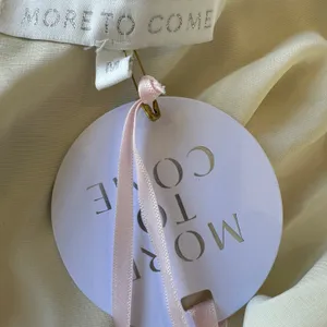 Revolve White Mini Wrap Dress MEDIUM Romantic Ruffle Bridal More to Come $84 NEW thumbnail 7