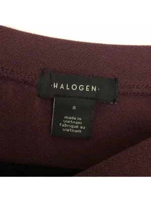 Halogen Womens Plum Short Sleeve High-Low Curved Hem Tunic Top Size S thumbnail 3