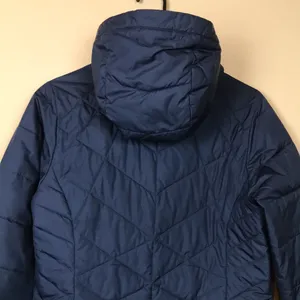 Columbia Women’s Omni-Heat Puffer Sherpa Lined Hood Navy Blue Zip-Up Jacket thumbnail 10