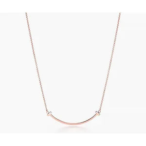 Boutique Rose Gold Filled K18 Curve Bar Necklace, Minimalist Chain Pendant,‎ 16-18” thumbnail 10