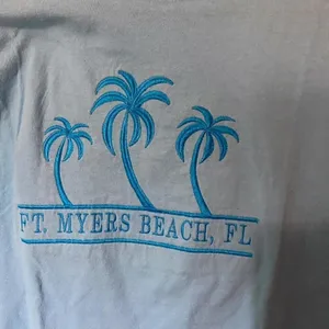 Fort Myers Beach Florida palm tree t-shirt thumbnail 2