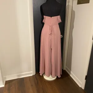 💜 Azazie Aaron Dusty Pink Bridesmaid Dress with Sweetheart Neckline thumbnail 8