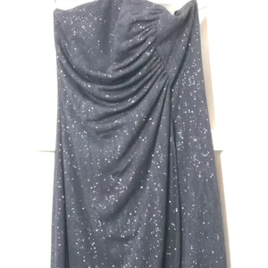 I.N. San Francisco Black M Strapless Shimmery Tulip Asymmetrical Dress Fit & Flare Night Out Shiny thumbnail 3