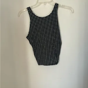 Abercrombie & Fitch Polka Dot Tank Size S Black thumbnail 8