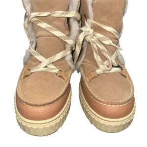 Sorel Ona‎ Ave Waterproof Fur Winter Boots Tan Womens 10.5 NL5137-226 thumbnail 3