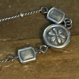 Brighton Ravenna long silver tone station tile necklace thumbnail 7