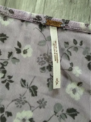 Free People Y2K Coquette Twosie for One Mesh Lilac Ditsy Floral Combo Tank small thumbnail 5