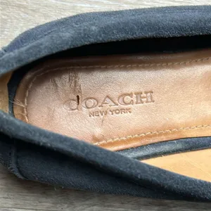 Coach Blue Suede Loafers Size 7.5 B thumbnail 8