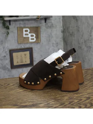 NWT Mia Womens Eudora Platform Heels Studded GS1754706 Chocolate Brown 8M thumbnail 7