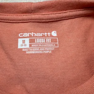 Carhartt Womens Loose Fit Peach Coral Short Sleeve Graphic Tee Size Medium‎ thumbnail 6