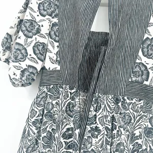 BloomingPrint Anthropologie Adrienne Floral Mixed Print Flounced Midi Dress 10‎ thumbnail 12