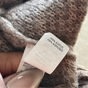 AERIE | Animal Print Knit Sweater Sz XS thumbnail 7