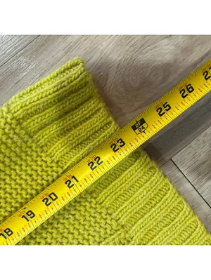 Banana Republic Women’s Chunky Knit Turtleneck Sweater M Chartreuse Merino Wool thumbnail 6