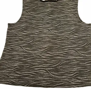 Josephine Chaus animal print tank top black gray L thumbnail 3