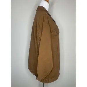 Brown Vintage Barn Coat Sz Large Hunters Run 100% Cotton thumbnail 4