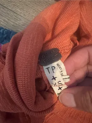 We the free Rust Orange Turtleneck split back thumbnail 10