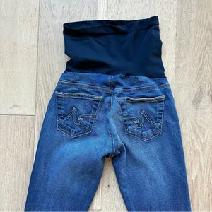AG Adriano Goldschmied Maternity Baby Stretch Comfort Solid Wash Jeans Size 24 thumbnail 7
