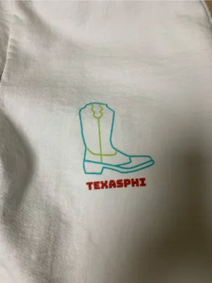 Texas Phi White‎ Graphic Sweatpants Womens Jogger Western Cowboy Boot Lounge M thumbnail 5