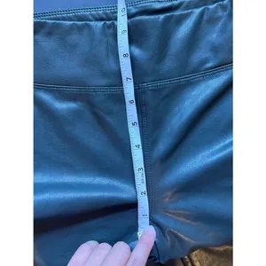 GB Gianni Bini Faux Leather Leggings in Deep Forest Green Size Small thumbnail 8