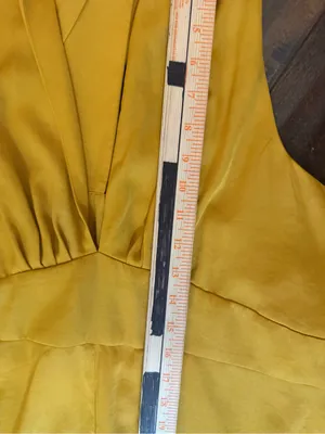 Banana Republic Gold Wrap Waist Halter Maxi Size 14 Dress thumbnail 8
