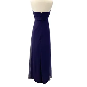 Vineyard‎ Collection Women 4 Bridesmaid Dress Strapless Purple Twist Chiffon thumbnail 3