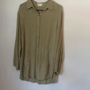 prAna Fernie Shirt Dress Women’s Small Sage Green Button Front Tunic Cover-Up #1 thumbnail 4
