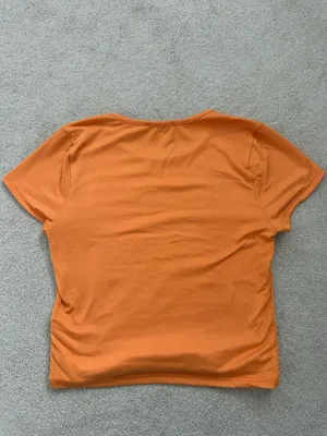 Sincerely Jules Bright Orange Crop Top thumbnail 6