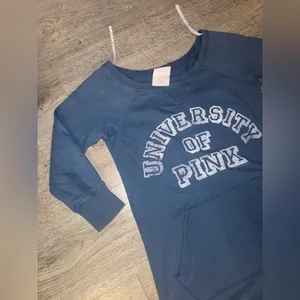 Victoria’s Secret OLD PINK Early 2000’s University of PINK MINI Sweatshirt Dress thumbnail 3