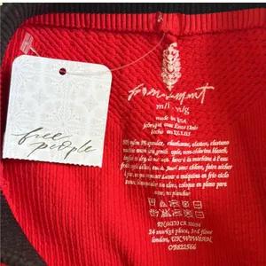 Free People Movement Prajna Ribbed Biker Shorts Summer‎ Cherry Red Women's M/L thumbnail 7