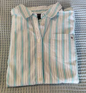 Ladies Tommy Hilfiger Stipe Oxford Top thumbnail 1