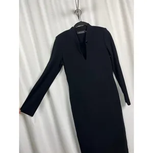 Misook Black Shift Long Sleeve Midi Dress Sz.XS thumbnail 5