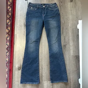 True Religion Women’s Dark Blue Flare Jeans thumbnail 2