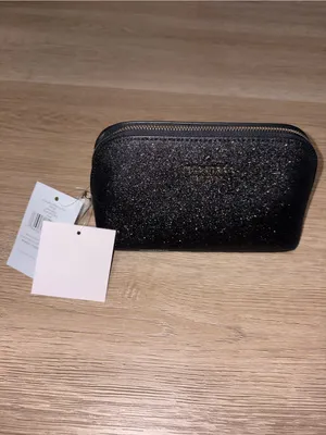 Kate Spade Glitter Fabric Small Cosmetic Bag New With Tags thumbnail 2