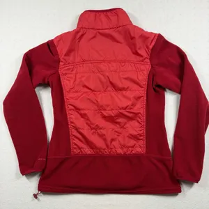 Columbia Women’s Red Fleece Hybrid Jacket Small Full Zip Insulated Outdoor thumbnail 5