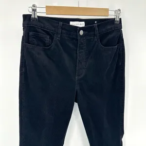 Loft Pants Women 6P 28 Black Corduroy Skinny Classic Fall Winter Casual Academia thumbnail 2