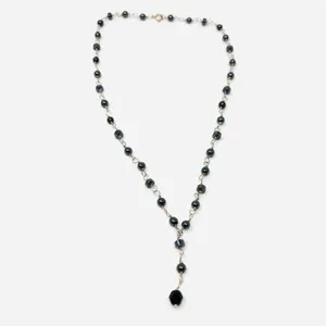 Delicate sterling silver, beaded  necklace thumbnail 5