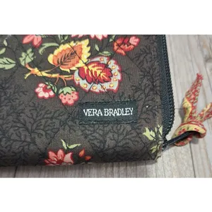 Vera Bradley Floral Wallet Clutch‎ Zip Around Travel Organizer thumbnail 5