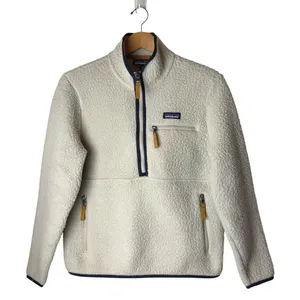Patagonia Retro Pile Marsupial Pullover Women Small Ivory Fleece Gorpcore thumbnail 2