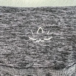 Beyond Yoga S Small‎ Space-Dye Strappy Hem Ballet Leggings Black Steel SM15AW thumbnail 9