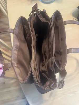 BEIS Chocolate Brown East to West Tote Bag thumbnail 6