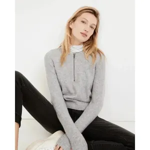 Madewell Women's York Half-Zip Pullover Sweater size S Neutral thumbnail 5
