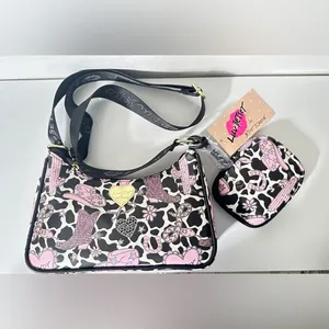 Luv Betsey Cowgirl Heart Theme Crossbody W/ Web Strap and Pouch thumbnail 7