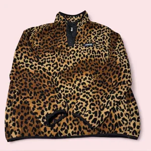 Lands' End Leopard-Print Fleece Jacket with Hot Pink Trim thumbnail 1