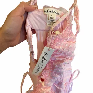For Love & Lemons Haiden One Piece Swimsuit Rose Tyrie Pink Gingham S NWT thumbnail 8