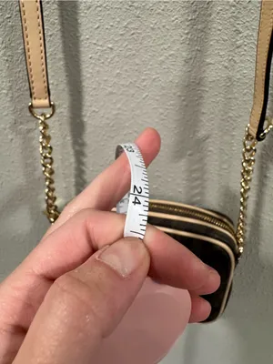 Michael Kors Brown Monogram Crossbody with Tan Trim thumbnail 13